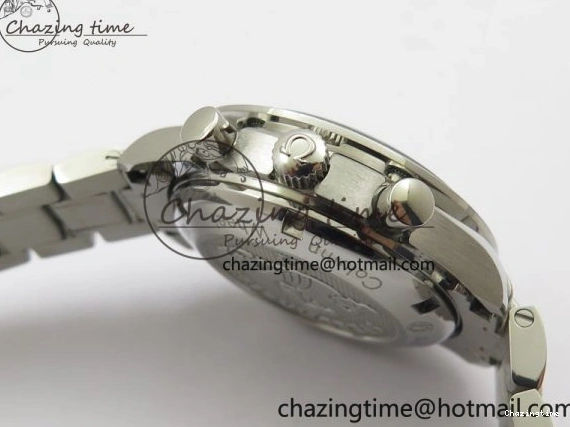 0207 Elegant Speedmaster Racing Master SS HRF 1:1 Best Edition White Dial on SS Bracelet A 7864